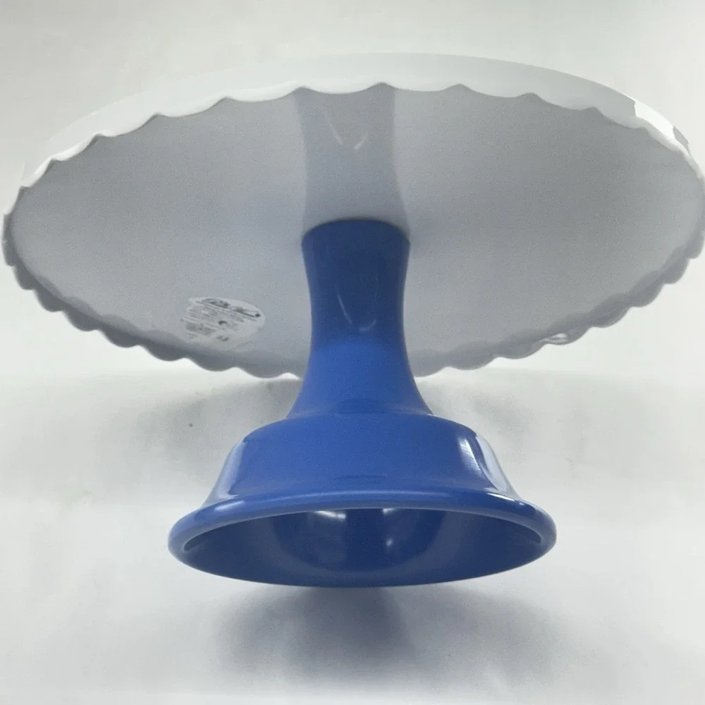 The Pioneer Woman Melamine Blue Floral Scalloped Cake Stand New With Tag